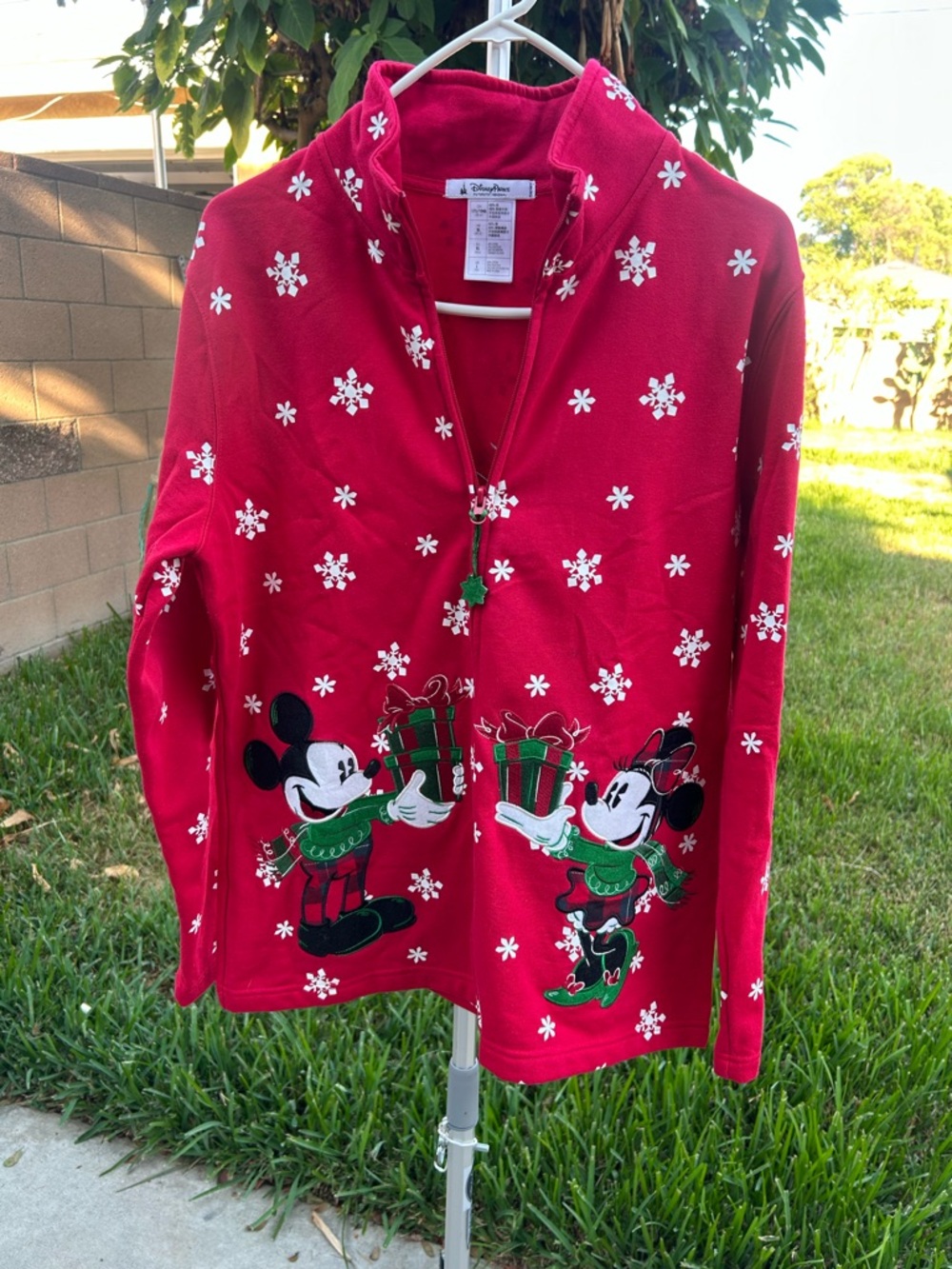 Disney parks Red Mickey & Minnie Holiday -Zip Sweatshirt